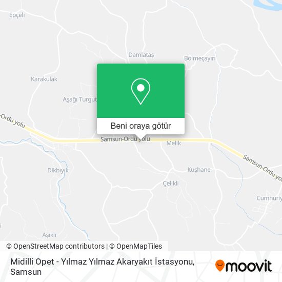 Midilli Opet - Yılmaz Yılmaz Akaryakıt İstasyonu harita