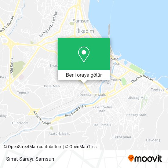 Simit Sarayı harita