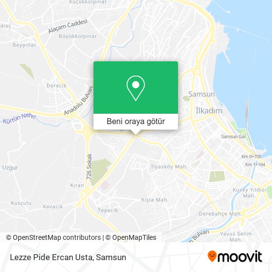 Lezze Pide Ercan Usta harita