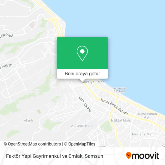 Faktör Yapi Gayrimenkul ve Emlak harita