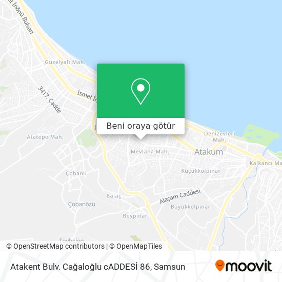 Atakent Bulv. Cağaloğlu cADDESİ 86 harita