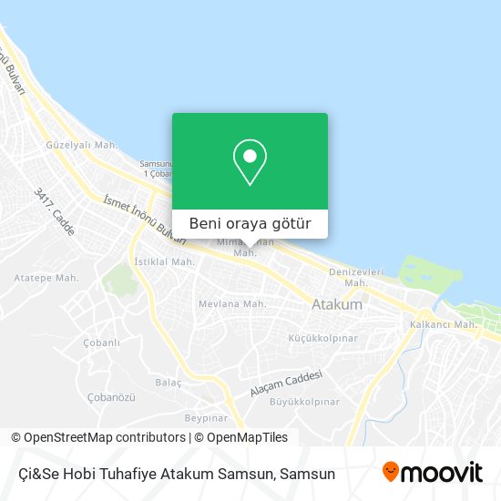 Çi&Se Hobi Tuhafiye Atakum Samsun harita