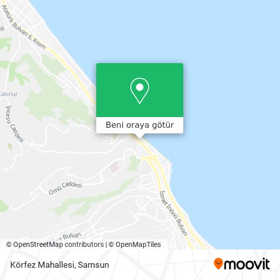 Körfez Mahallesi harita