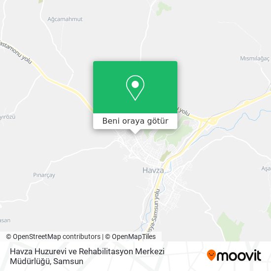 Havza Huzurevi ve Rehabilitasyon Merkezi Müdürlüğü harita