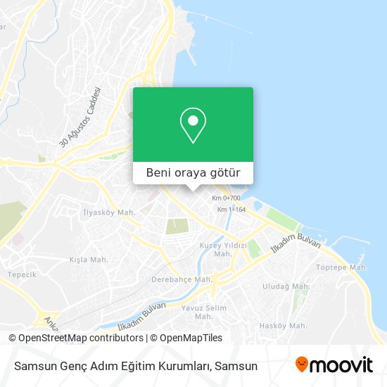 Samsun Genç Adım Eğitim Kurumları harita