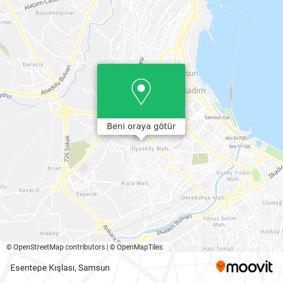 Esentepe Kışlası harita