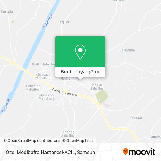 Özel Medibafra Hastanesi-ACİL harita