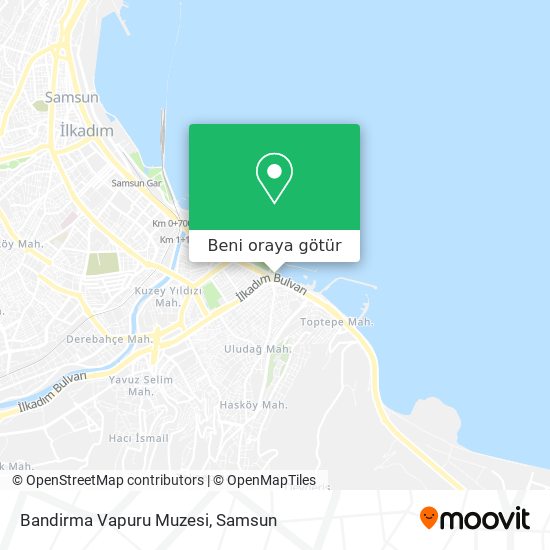 Bandirma Vapuru Muzesi harita