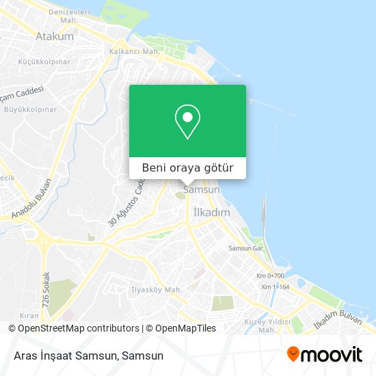 Aras İnşaat Samsun harita