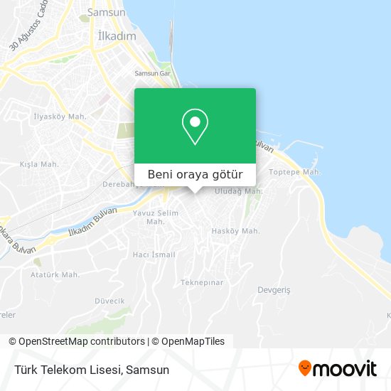 Türk Telekom Lisesi harita