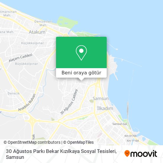 30 Ağustos Parkı Bekar Kızılkaya Sosyal Tesisleri harita