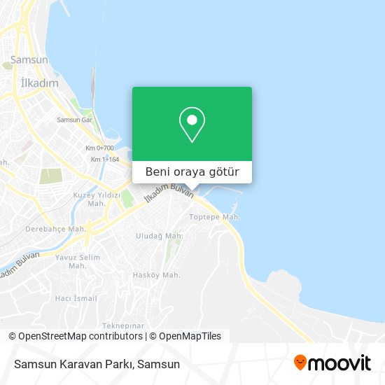 Samsun Karavan Parkı harita