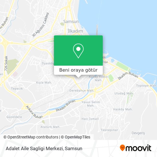 Adalet Aile Sagligi Merkezi harita