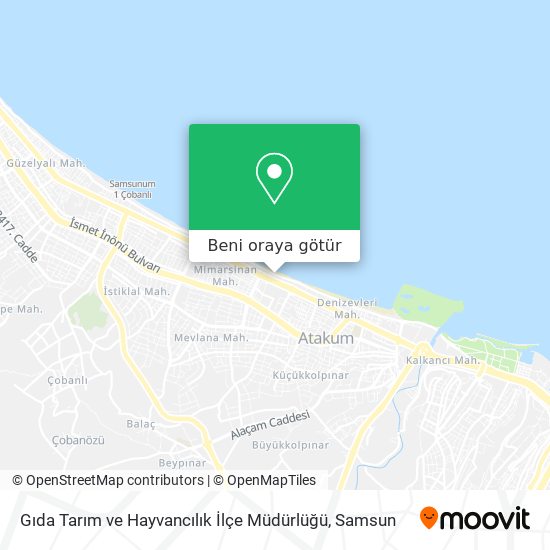 Gıda Tarım ve Hayvancılık İlçe Müdürlüğü harita