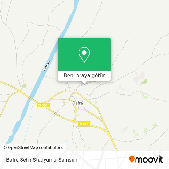 Bafra Sehir Stadyumu harita
