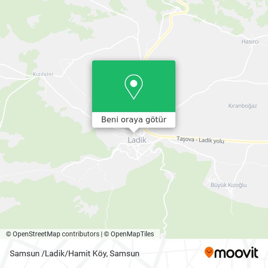 Samsun /Ladik/Hamit Köy harita