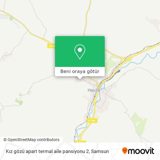Kız gözü apart termal aile pansiyonu 2 harita
