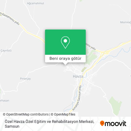 Özel Havza Özel Eğitim ve Rehabilitasyon Merkezi harita