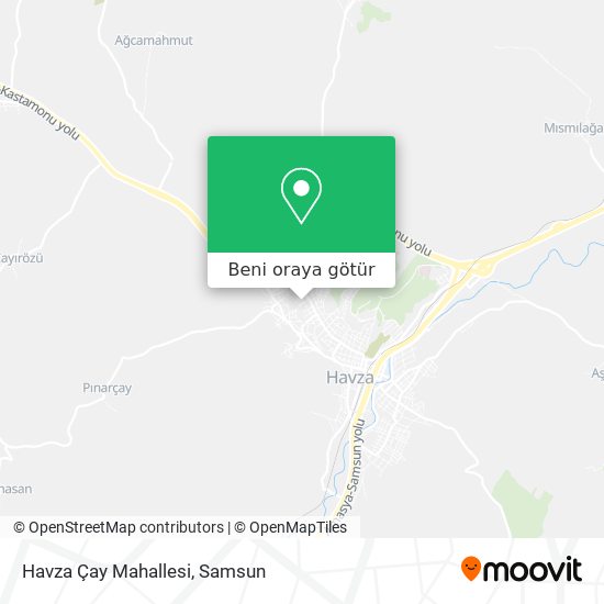 Havza Çay Mahallesi harita