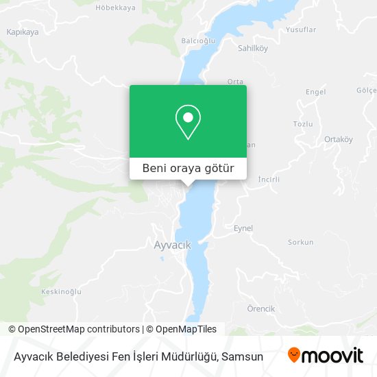 Ayvacık Belediyesi Fen İşleri Müdürlüğü harita