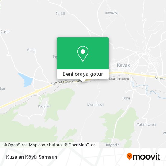 Kuzalan Köyü harita