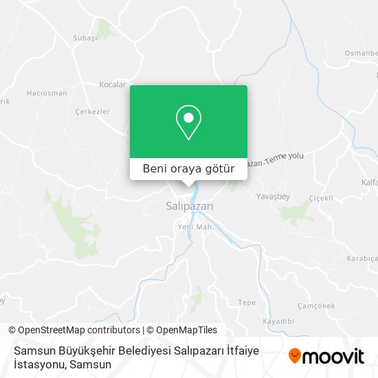 Samsun Büyükşehir Belediyesi Salıpazarı İtfaiye İstasyonu harita