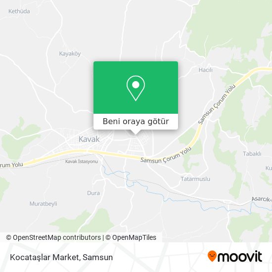 Kocataşlar Market harita