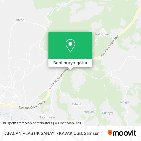 AFACAN PLASTİK SANAYİ - KAVAK OSB harita