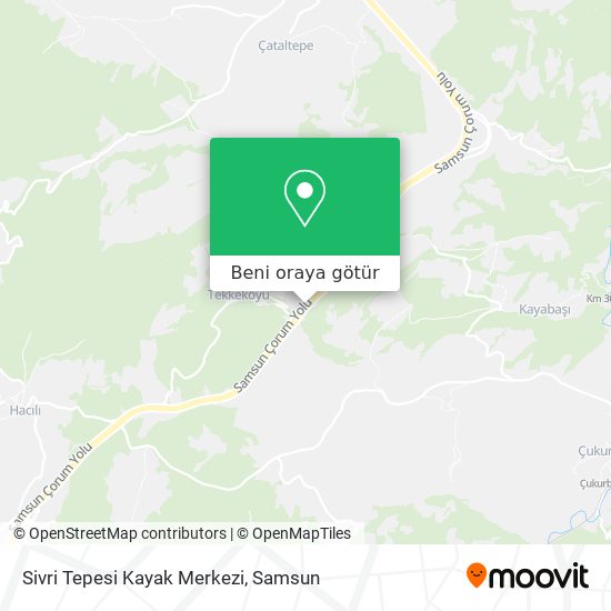 Sivri Tepesi Kayak Merkezi harita