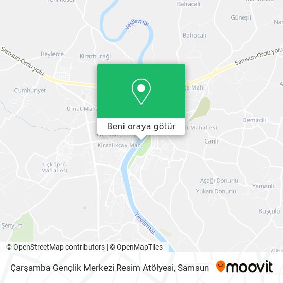 Çarşamba Gençlik Merkezi Resim Atölyesi harita