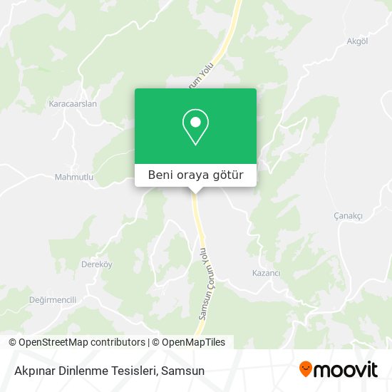 Akpınar Dinlenme Tesisleri harita