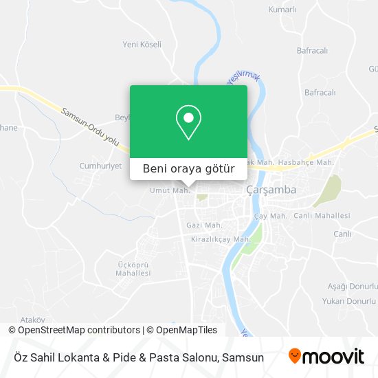 Öz Sahil Lokanta & Pide & Pasta Salonu harita