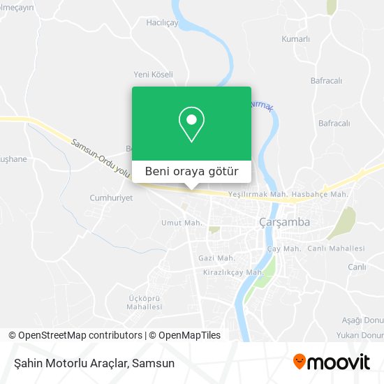 Şahin Motorlu Araçlar harita