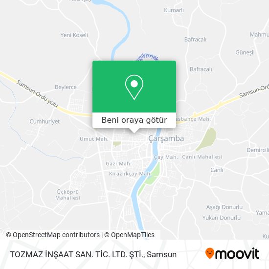 TOZMAZ İNŞAAT SAN. TİC. LTD. ŞTİ. harita