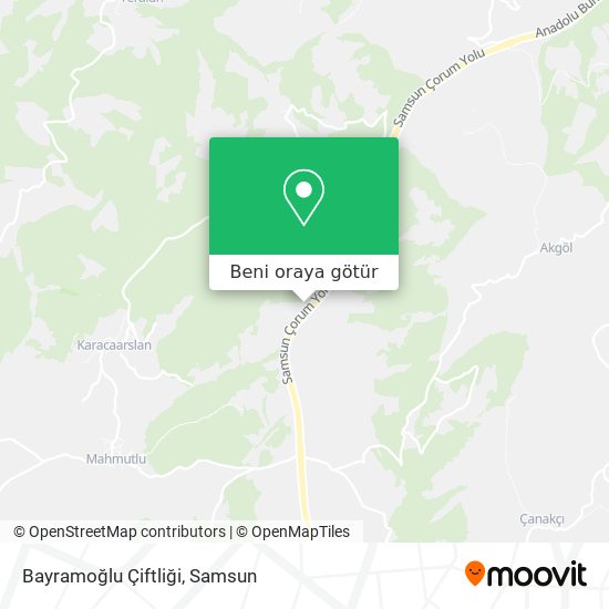 Bayramoğlu Çiftliği harita