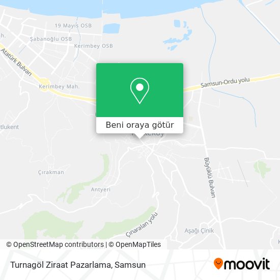 Turnagöl Ziraat Pazarlama harita