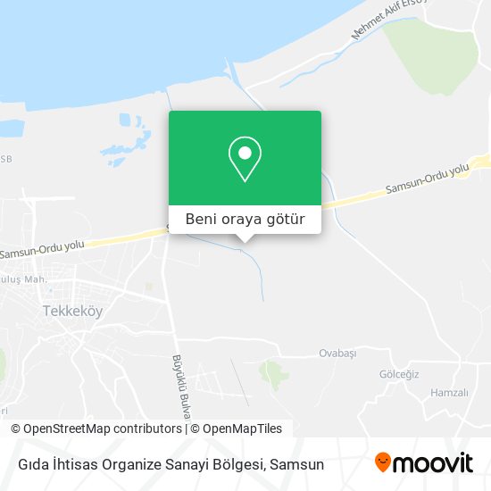 Gıda İhtisas Organize Sanayi Bölgesi harita