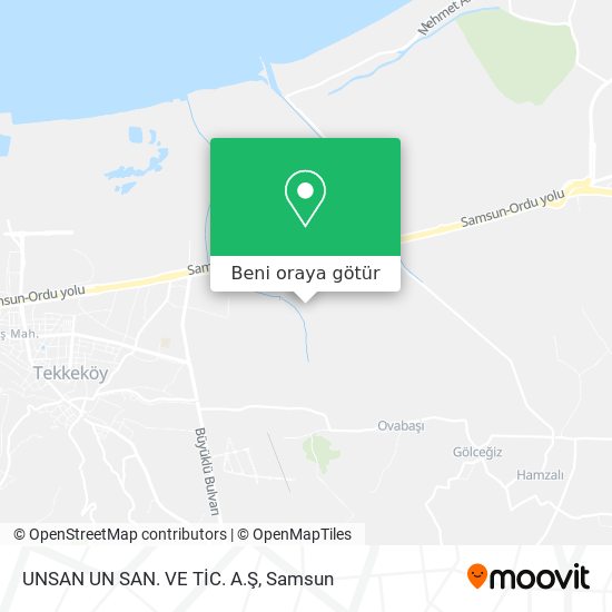 UNSAN UN SAN. VE TİC. A.Ş harita