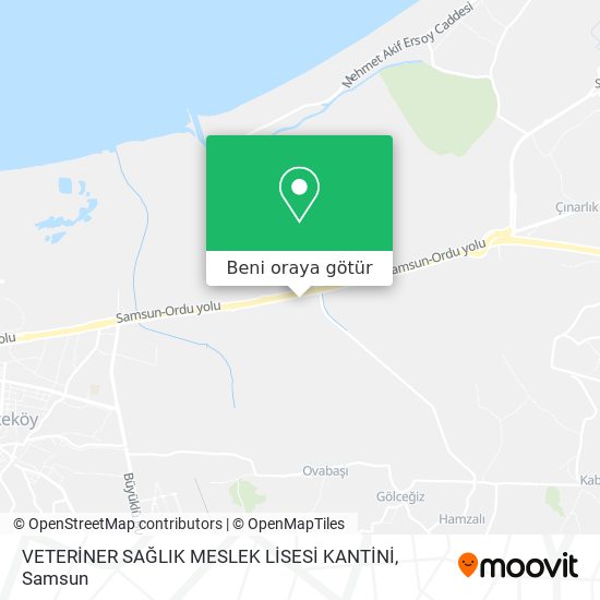VETERİNER SAĞLIK MESLEK LİSESİ KANTİNİ harita