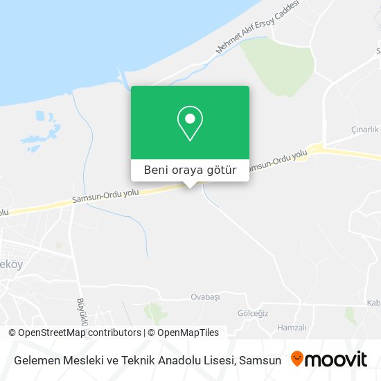 Gelemen Mesleki ve Teknik Anadolu Lisesi harita