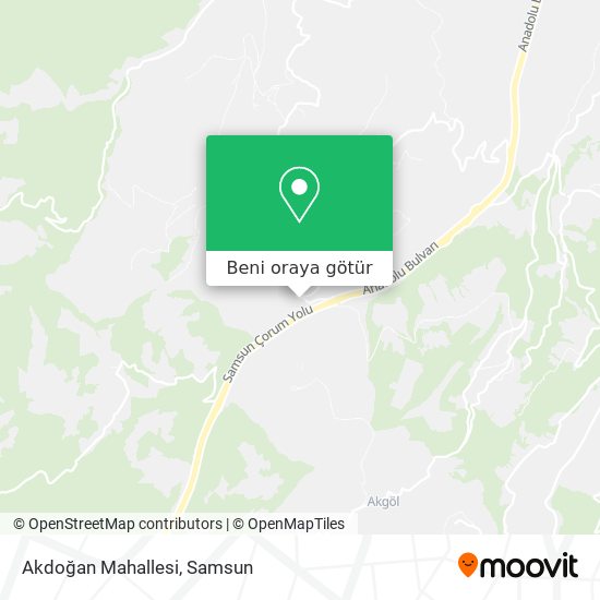Akdoğan Mahallesi harita