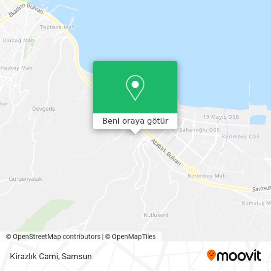 Kirazlık Cami harita