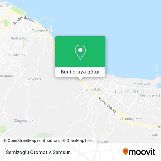 Semizoğlu Otomotiv harita