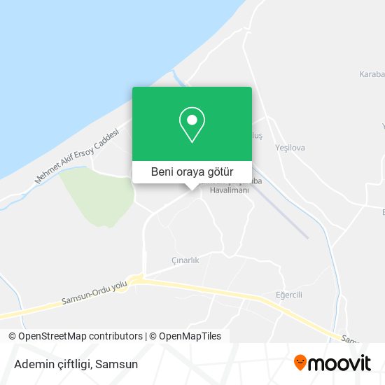 Ademin çiftligi harita