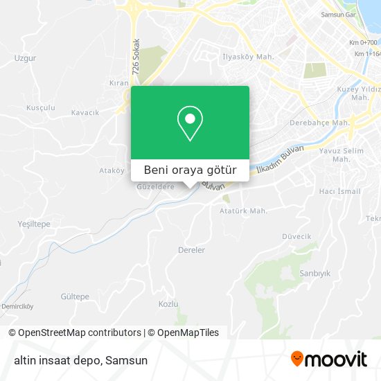 altin insaat depo harita