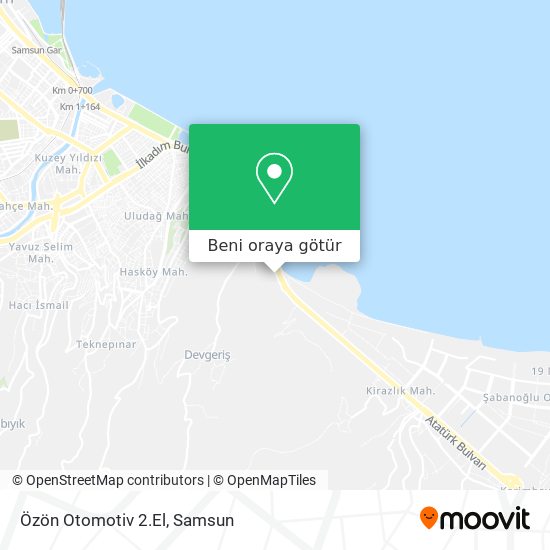 Özön Otomotiv 2.El harita