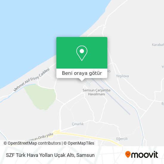 SZF Türk Hava Yolları Uçak Altı harita