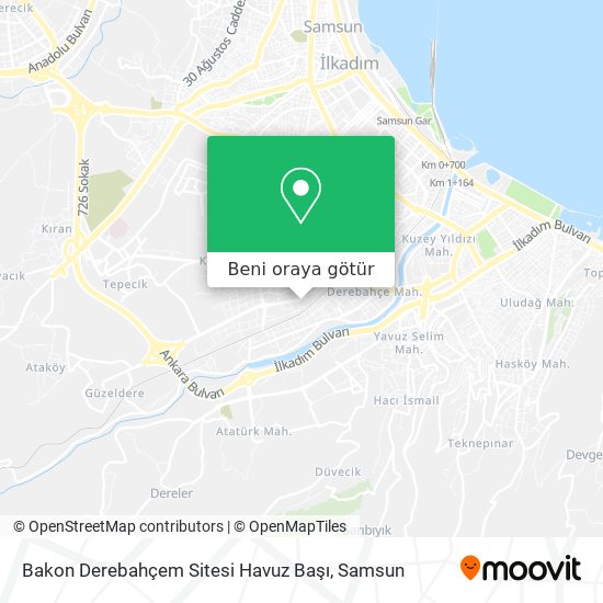 Bakon Derebahçem Sitesi Havuz Başı harita