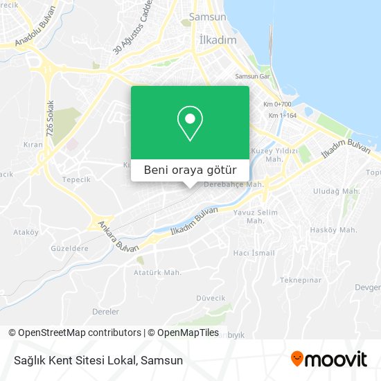 Sağlık Kent Sitesi Lokal harita