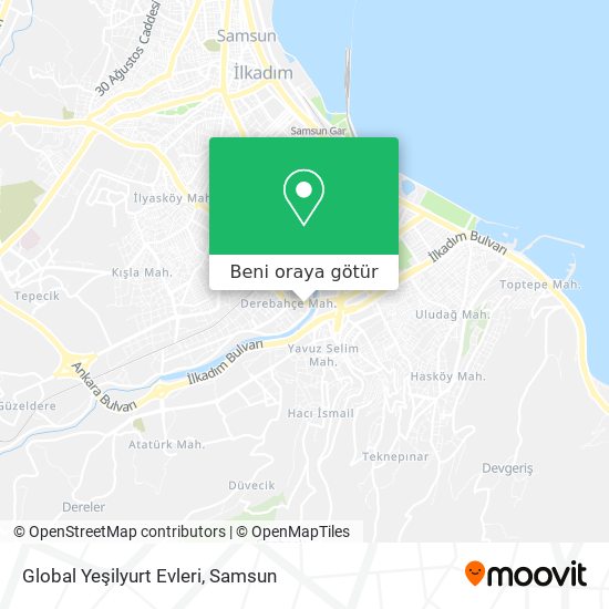 Global Yeşilyurt Evleri harita